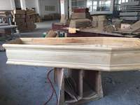 Venta caliente americano ataúdes de madera primrose cinerary funeral ataúd de nuez de fumeral