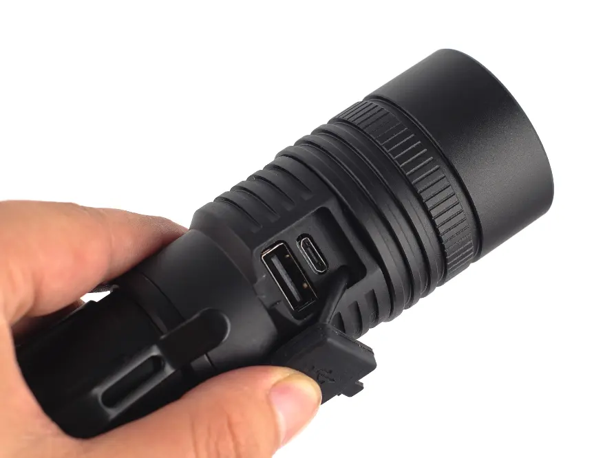 1000 Lumens Waterproof Flash Torch Light USB Rechargeable Super Bright LED Tactical Torchlight Flashlight With Zoom