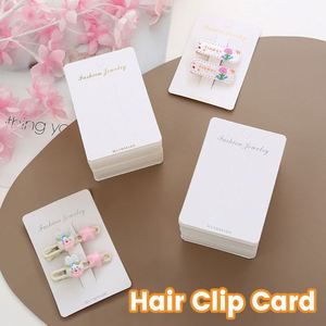 Tùy chỉnh giấy hiển thị tóc Claw thẻ logo tóc <span class=keywords><strong>Clip</strong></span> tông <span class=keywords><strong>Clip</strong></span> bao bì thẻ hiển thị - Product Image 3