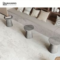 Carrelage en porcelaine effet travertin antidérapant, effet pierre, carrelage céramique pour marches d'escalier, décoration murale et de sol, 1200 x 600