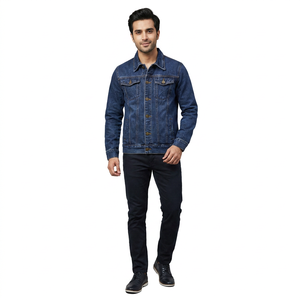 Veste denim respirante et à séchage rapide de haute qualité pour hommes, style décontracté pour l'hiver, taille XS, logo avant, approvisionnement direct ODM - Product Image 1