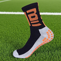 Homme Chaussettes de Football Crew-Antidérapant Séchage Rapide Respirant Absorbant La Sueur Polyester/Nylon Épaisseur Standard