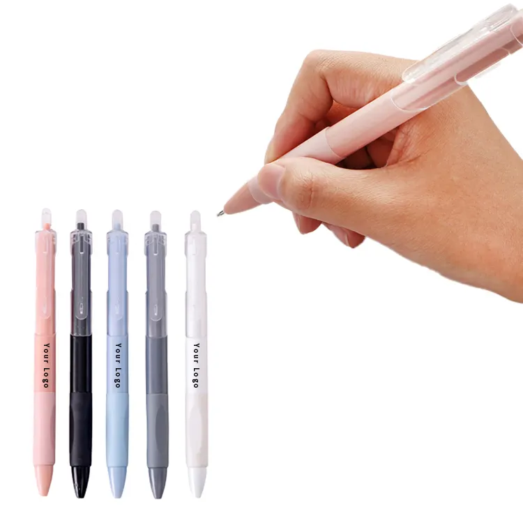 Custom Gift Erasable Printed Gel Pen Black Promotion Products High Quality Refill Gel Pen For Advertising