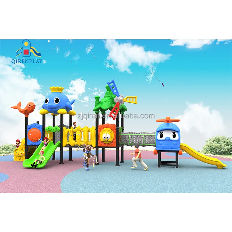 Aire de jeux pour enfants pour la maternelle toboggan en plastique extérieur Parc Équipement de jeu extérieur pour les enfants