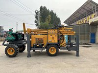 Foreuse rotative sur chenilles XL CSL200T à moteur diesel 65KW pour puits d'eau, diamètre de forage 100mm, profondeur max. 200m, double moteur