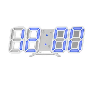 핫! 시간 대형 LED 디지털 벽 시계 온도 알람 날짜 자동 백라이트 테이블 데스크탑 홈 장식 스탠드 교수형 시계