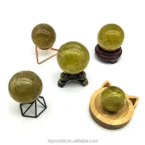 Wholesale high quality natural new citrine Crystal Sphere cheaper healing crystal citrine Ball for fengshui home decoration