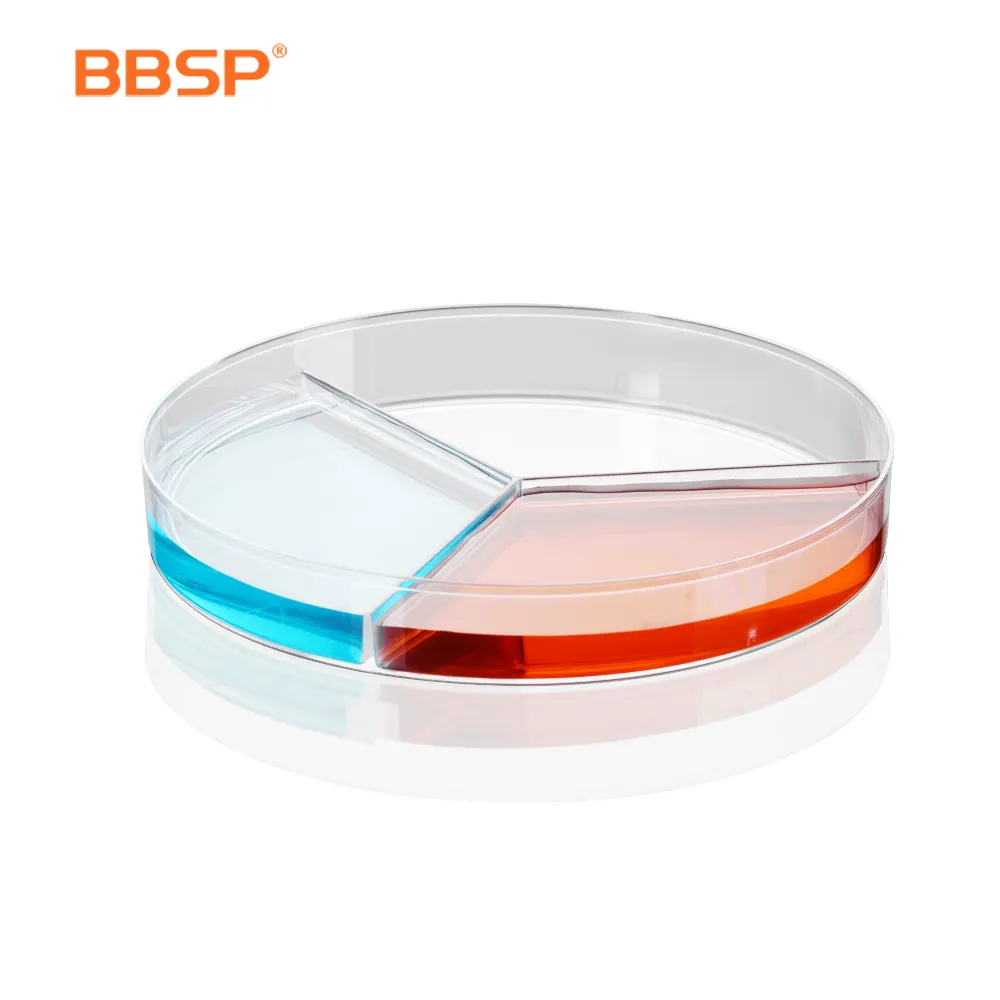 BBSP Lab 60mm 90mm 150mm PS Plastic Petri Dish Sterile Petri Dish