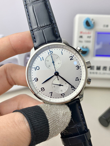 Montre-bracelet mécanique numérique ultra-fine en acier inoxydable avec cadran en cristal saphir, bracelet en cuir étanche pour homme - Product Image 4