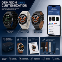 Montre connectée avec appels sans fil, contrôle d'accès NFC, assistant vocal IA, écran AMOLED de 1,43 pouce, pour hommes et femmes, sport