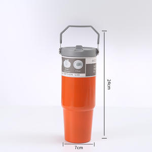 DD3993 Nuevo Producto Vaso Térmico de Doble Pared con Aislamiento al Vacío, Tapa Abatible, 30oz, Acero Inoxidable, con Asa para Camping - Product Image 6