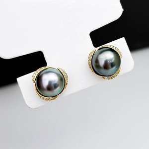 ต่างหูเงินแท้ S925 รุ่น WENCHI 10747 แบบ DIY เรียบง่าย ประดับมุกเม็ด 9-10 มม. พร้อมฐานเปล่า ดีไซน์ทันสมัย - Product Image 3