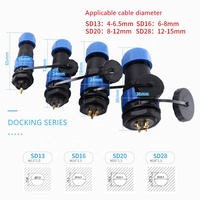 Haute stabilité Compatible WEIPU SP16 SD16 connecteur de câble étanche Aviation vis prise circulaire pour l'alimentation de l'équipement électrique