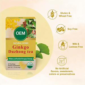 ชาสมุนไพรใบแปะก๊วย ดูจง ผสมใบหม่อน ฮอว์ธอร์น และอัสตราแกลส ผลิตตามมาตรฐาน CGMP บรรจุ 20 ซองชา ซองละ 2.5 กรัม รวม 50 กรัม ชาเพื่อสุขภาพ - Product Image 6