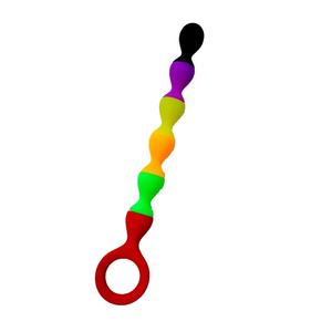 <span class=keywords><strong>Unisex</strong></span> Butt Plug Met Stevige Ballen Stimulerende Siliconen Volwassen Seksspeeltjes Kleurrijke Diy <span class=keywords><strong>Anal</strong></span> Kralen Seksuele Kleurrijke Nieuwigheden Grappig Sm - Product Image 3