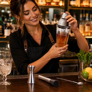 Juego de Coctelera de Vidrio con Recetas Impresas, 4 Piezas, Utensilios de Bar con Jigger, Muddler y Cuchara de Bar para Preparar Margaritas en Casa - Product Image 6