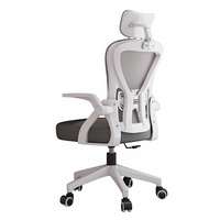 Chaise ergonomique en maille inclinable confortable, chaise pivotante pour e-sport, chaise de bureau réglable avec dossier et appui-tête