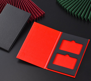 Scatola in Cartone per Carte di Credito con Logo Stampato su Due Lati, 2 Scomparti, Scatola Regalo per Carte NFC e <span class=keywords><strong>VIP</strong></span> in Metallo, Personalizzabile e Riciclabile - Product Image 2