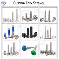 M2 M2.5 M3 M4 M5 M6 M8 noir bouton torx vis à tête champignon antivol goupille inviolable vis Torx