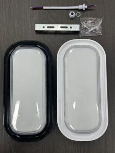 Recipientes Rectangulares para Alimentos en Blanco y Negro con Tapas Transparentes, Bandejas de Plástico para Preparación de Comidas y Refrigeración - Product Image 5