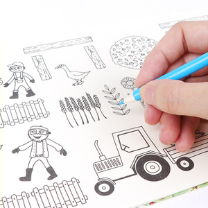 Prodotto di vendita calda per bambini bambini educativo sigillo timbro tavolo da <span class=keywords><strong>disegno</strong></span> giocattolo con il gatto sul modello del tetto - Product Image 4