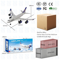 Avión de Juguete AiJH 747 3CH, Modelo de Avión a Control Remoto, Helicóptero, Avión RC Eléctrico Ultraligero Grande