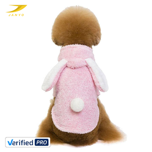 Abbigliamento <span class=keywords><strong>per</strong></span> Cani in Peluche e Pile, Morbida Felpa con Cappuccio e Orecchie da Coniglio, Vestiti Invernali di Lusso <span class=keywords><strong>per</strong></span> Cani Grandi e Piccoli - Product Image 1
