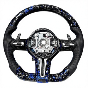 Volante de Fibra de Carbono Forjado Azul Directo de Fábrica para <span class=keywords><strong>BMW</strong></span> G20 G38 F10 F30 F50 F31 F35 E90 E92 E45 F30 E46 X5 Estilo Personalizado - Product Image 1