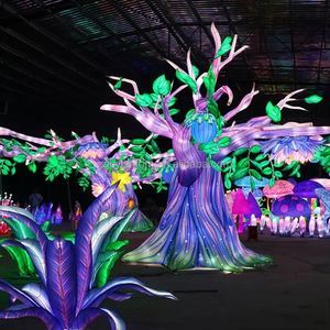 Sculpture d'arbre lanterne géante illuminée, lanternes florales fantastiques, Noël, Thanksgiving, Fête des Pères, Fête des Enfants, Meilleures ventes - Product Image 2