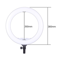 Lampu Cincin LED Swafoto, Fotografi Kecantikan Ponsel Suhu Warna 3000-6500K 40W 14 Inci
