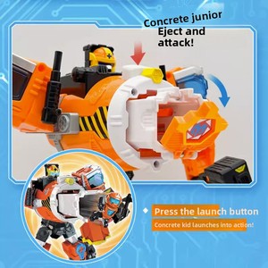 Nouveau Jouet <span class=keywords><strong>Robot</strong></span> en Plastique pour Garçons, Modèle de Transformation Mecha Gyro Boy Spirale, Alliance de Sauvetage Carbo Car God - Product Image 2