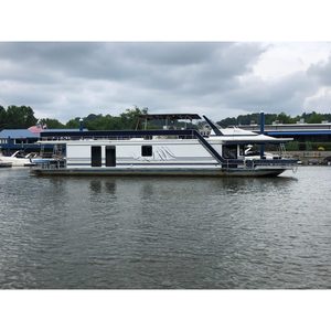 Casa flotante Somerset de aluminio usada de 1997, 75' x 16', con motor MerCruiser de 5.7L, casco de 22.86m de longitud, ID SZJ02486E797 - Product Image 1