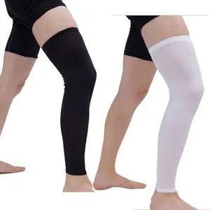 Wholesale New High Quality Basketball Football Full Leg Calf Compression Sleeve Leg Knee Sleeves - Helps Shin Splints