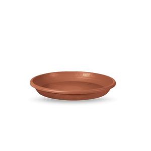 Saucière pour plante cylindrique DIAM. 19 en plastique couleur terre cuite - Product Image 1