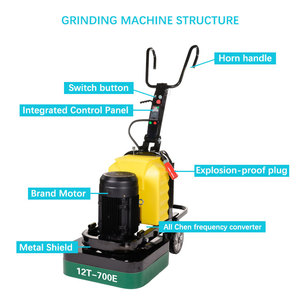 Máquina amoladora de hormigón sin polvo Preparación de superficies Pulido de suelo de hormigón Lijado Amoladora de suelo de hormigón - Product Image 3
