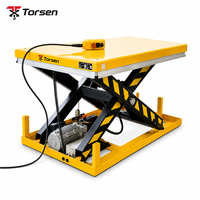 Table élévatrice à ciseaux hydraulique pour entrepôt, capacité de charge lourde 1000 kg 2000 kg, plateforme de levage de palettes pour la manutention des marchandises