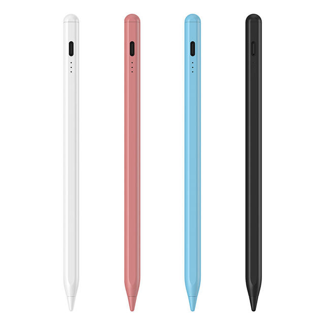 Universal Metal Active Capacitive Stylus White WK Brand iPad Pro Phones Palm Rejection Replaceable Nib Magnetic Attraction 10