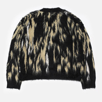 Cardigan en mohair de créateur personnalisé Pull pour homme Tricots flous Veste d'hiver à manches longues Pull en mohair tricoté sur mesure pour homme
