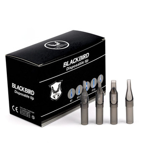 Puntas de Agujas Desechables para Tatuajes, Color Gris, 50 Unidades, Plástico Estándar, Suministro de Puntas de Agujas para Maquillaje Permanente - Product Image 1
