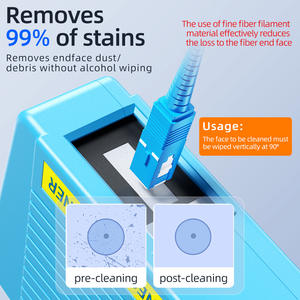 Caja de Limpieza de Fibra Óptica Tipo Cassette, Herramientas de Limpieza de Conectores SC FC ST LC con 12 Meses de Garantía, Opciones Multicolor para FTTH - Product Image 2