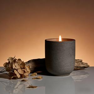 Bougie parfumée en céramique Ascendia, cire de soja, minimaliste, yoga, méditation, aromathérapie, pot cylindrique fait main, durée de combustion de 40 à 60 heures - Product Image 2