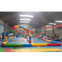Piste de course gonflable Funworldsport Speedway / Piste gonflable pour tricycles / Barrière gonflable pour karting