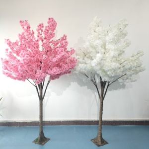 Chất Lượng Cao Nhân Tạo Hoa Anh Đào Cây Trang Trí Hoa 200Cm Lụa Nhựa Sắt Dây Đám Cưới Điểm Du Lịch - Product Image 5