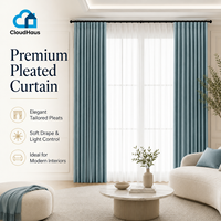 Rideau de fenêtre moderne à plis froncés, draperie en tissu sur mesure, couverture décorative pour fenêtre, pour salon, salle à manger, décoration intérieure de la maison