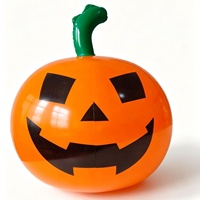 Ballons gonflables réutilisables en PVC en forme de citrouille et de fantôme pour décorations de fête d'Halloween en gros