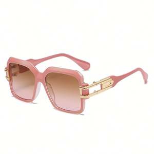 Lunettes de soleil carrées surdimensionnées vintage 2025 pour hommes et femmes avec logo personnalisé, monture en alliage, protection UV400, idéales pour la conduite - Product Image 5