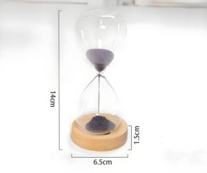 OEM Production Beech Wood Base Magnetic Colourful Sand <strong>Timer</strong> Hourglass - Product Image 6