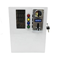 Caja de control de temporizador programable multifunción para silla de masaje, lavadora y otros dispositivos, operada con monedas, blanca