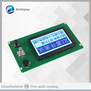 Sccdisplay SJXD12864F-4ที่มีอายุการใช้งานสูง STN <span class=keywords><strong>LCD</strong></span> cob 128x64 Dot Matrix ไลบรารีตัวอักษรจีน LCM โมดูลแสดงผล ST7920ไดร์เวอร์ - Product Image 5