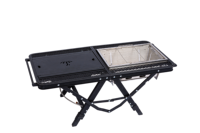 Table de camping pliable IGT, convertible, portable, en aluminium, hauteur réglable, résistante à la chaleur, écologique, rangement, barbecue, pique-nique, plage